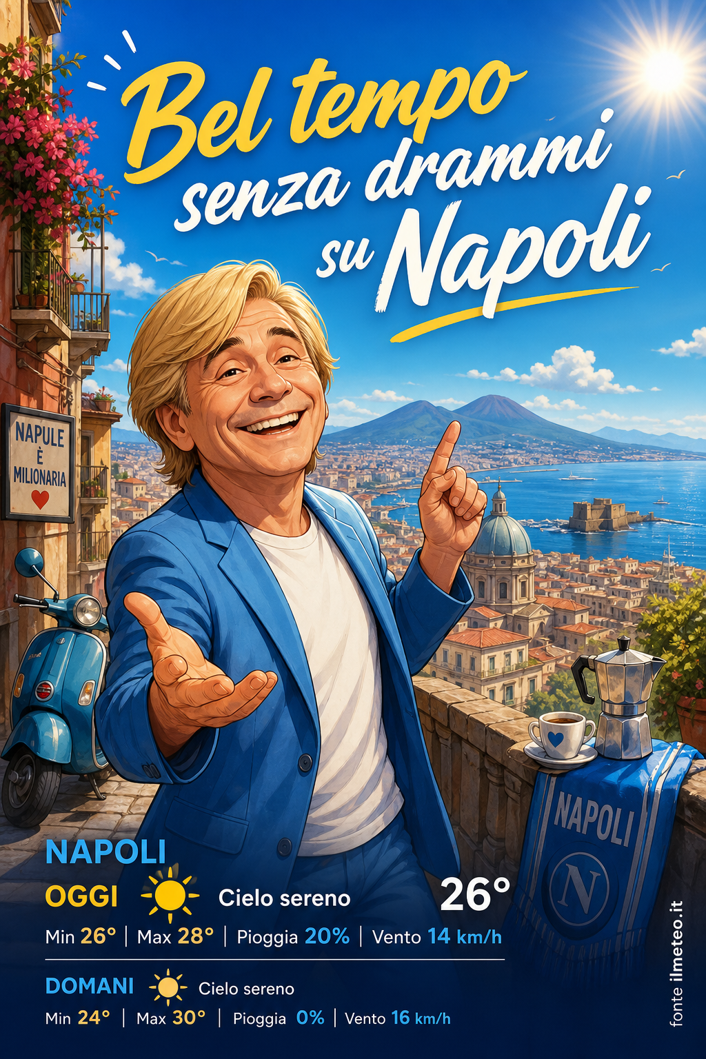 Storia meteo Napoli oggi e domani - 27 Luglio 2026