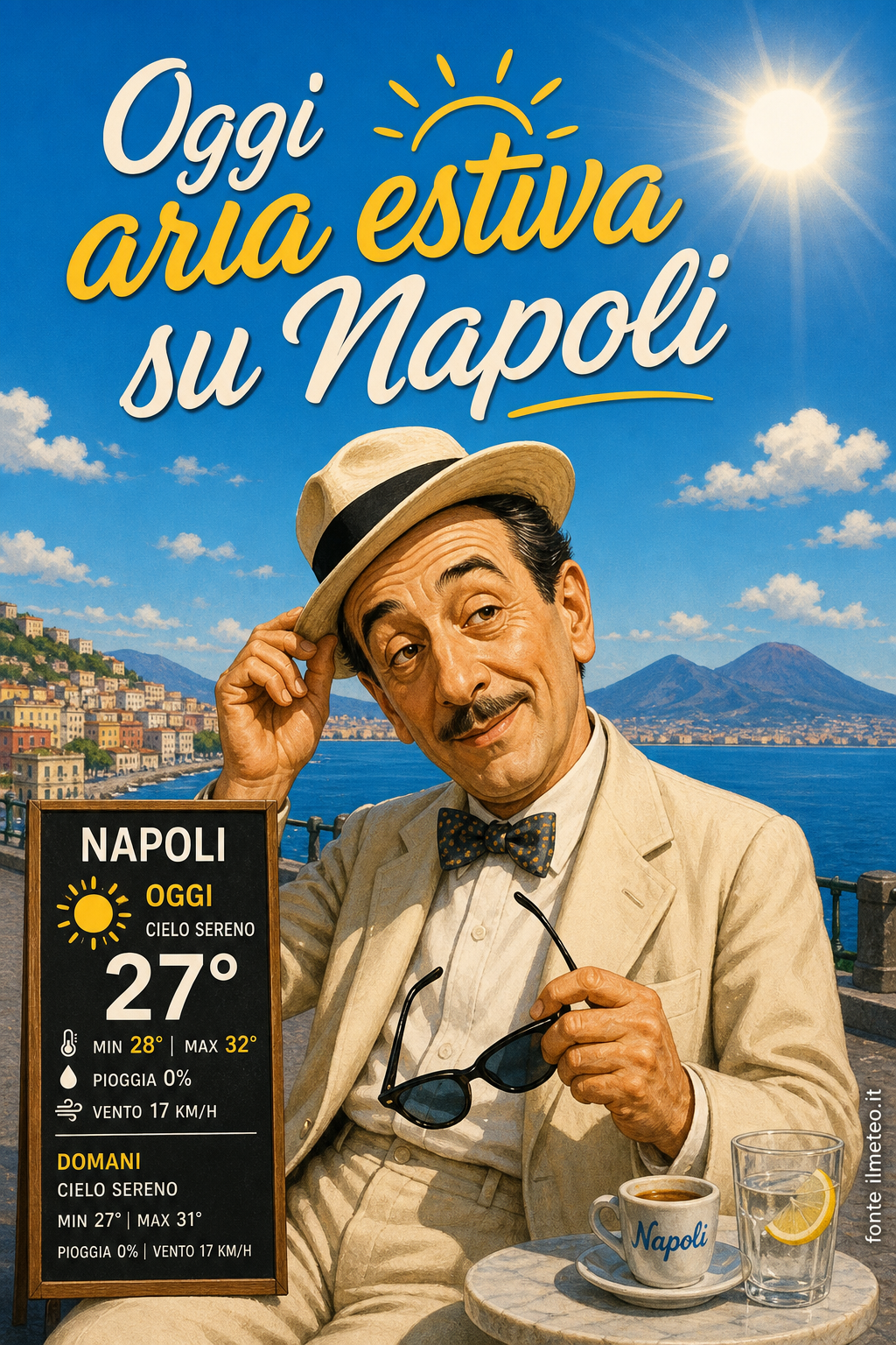Storia meteo Napoli oggi e domani - 28 Luglio 2026