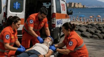 Napoli, malore in spiaggia a Mappatella Beach: turista 38enne salvata da un ictus
