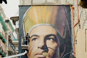 Napoli, restaurato il murale di San Gennaro di Jorit per i 10 anni di Gcds