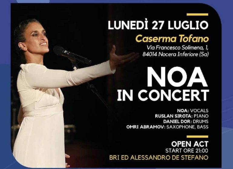 Noa al Nocera Jazz Festival con il suo nuovo tour estivo