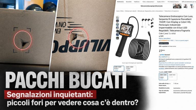 Pacchi bucati, le segnalazioni dei lettori: Fori sospetti sulle confezioni. Il dubbio sulla possibile ispezione dall’esterno
