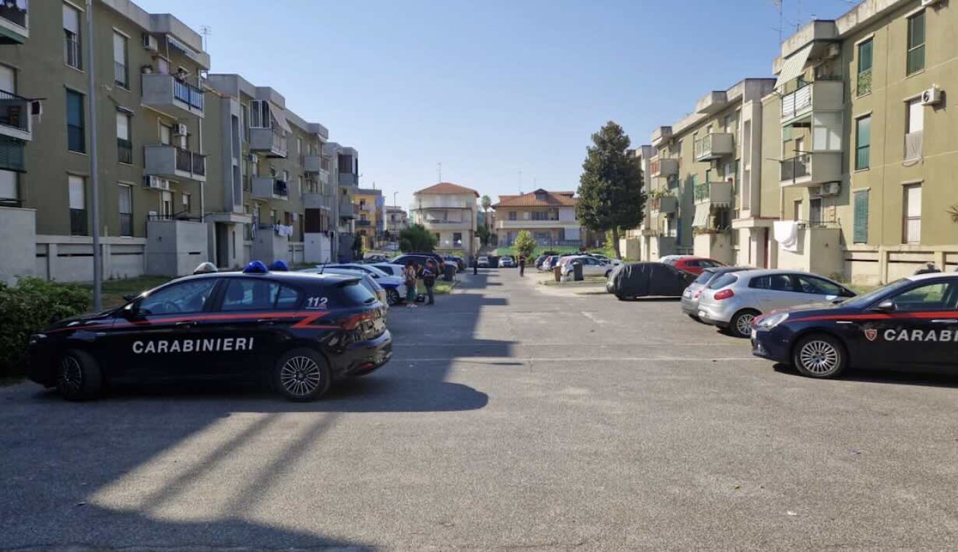 I carabinieri durante iul blitz