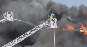 Striano, devastata dalle fiamme la CEMI: in fumo il capannone e le abitazioni dei titolari