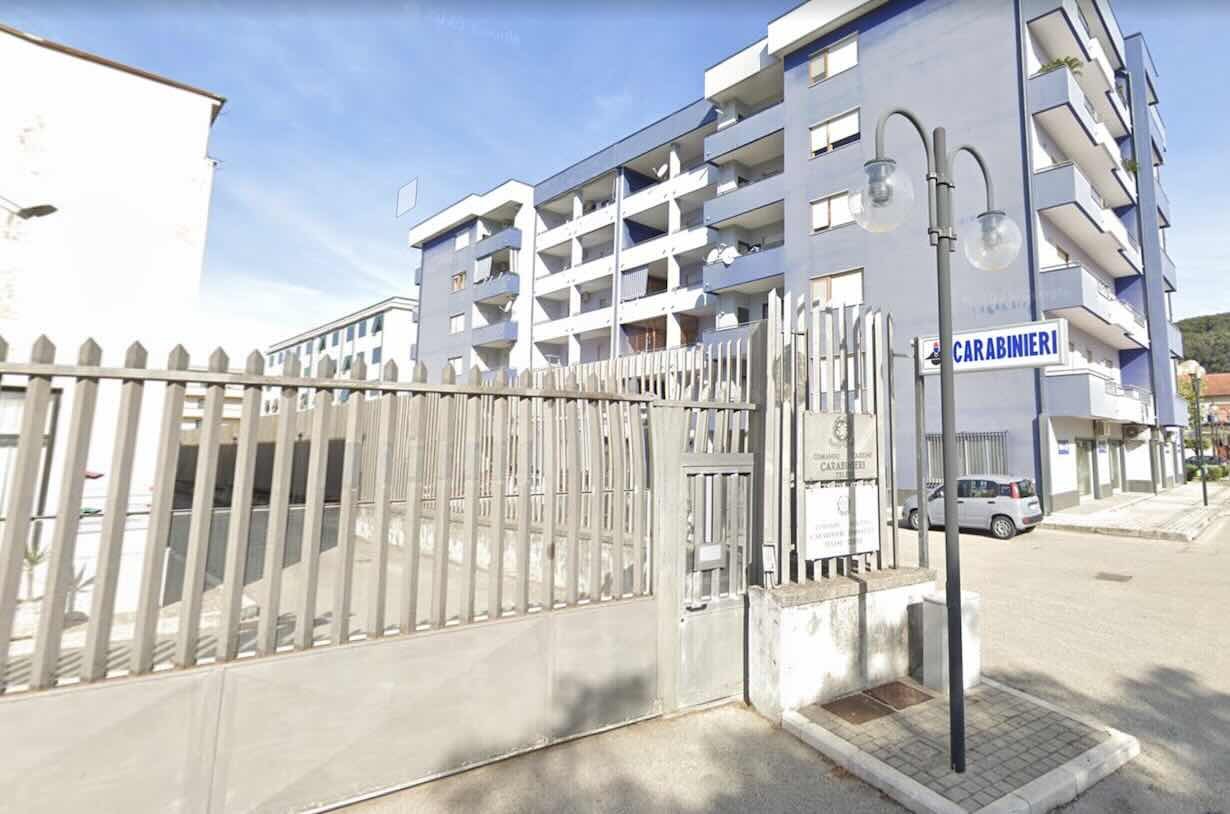 La caserma dei carabinieri di Telese Terme
