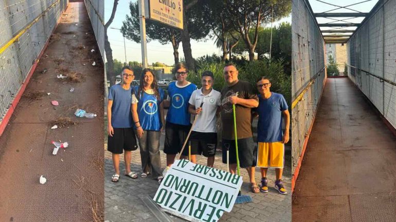 Villaricca: volontari e cittadini uniti per ridare decoro al Ponte Giallo