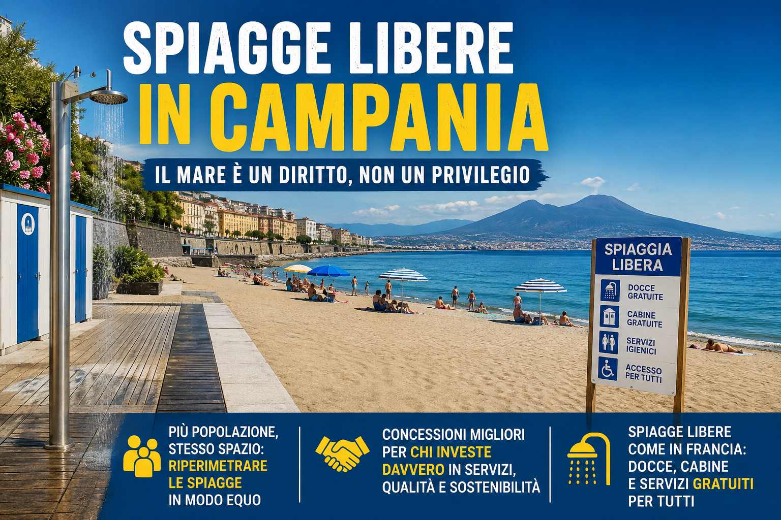 Spiagge libere in Campania: il mare è un diritto, non un privilegio
