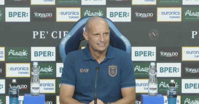Allegri: «Domani non giocano Fabregas contro Allegri, ma Napoli e Como»