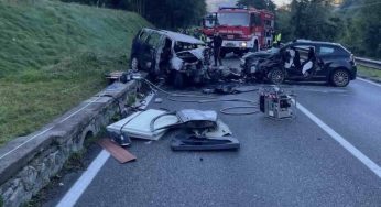 Benevento, incidente frontale a Ponte Valentino: due morti e un ferito grave