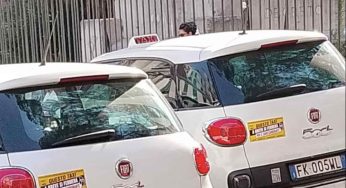 Caro carburanti, non si ferma la protesta dei taxi a Napoli: adesivi-choc su 900 vetture