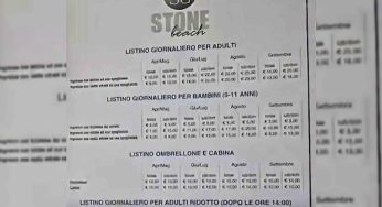 Castellemmare, sanzionato ‘Lo Stone Beach’: il lido dei Vip che faceva pagare i bambini