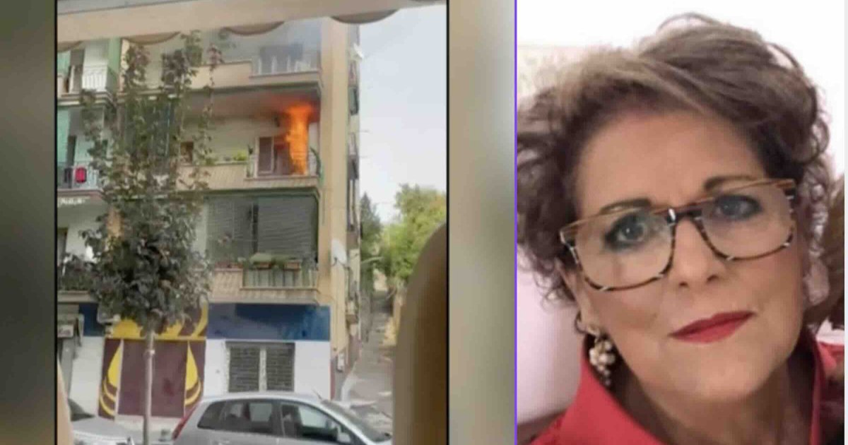 L'immagine dell'incendio e Genoveffa Totaro