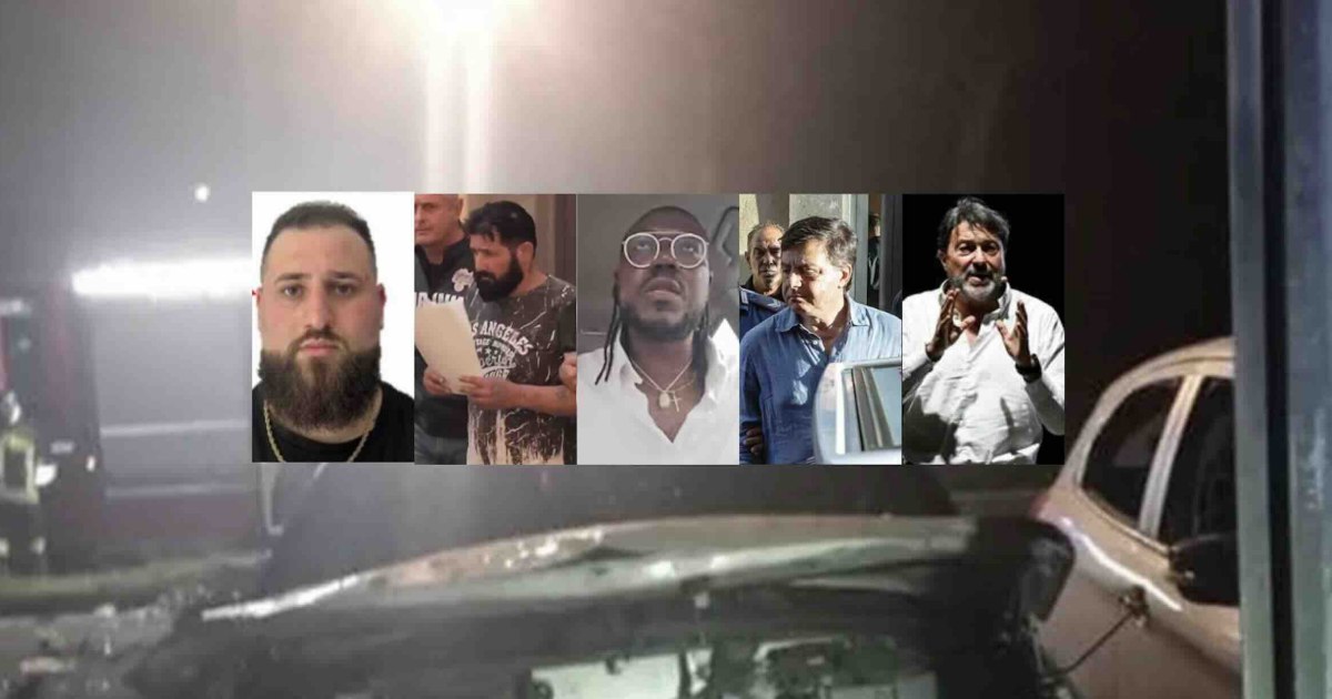 I bombaroli D'Avino e Passariello con Tavares, Lavitola e Ranucci