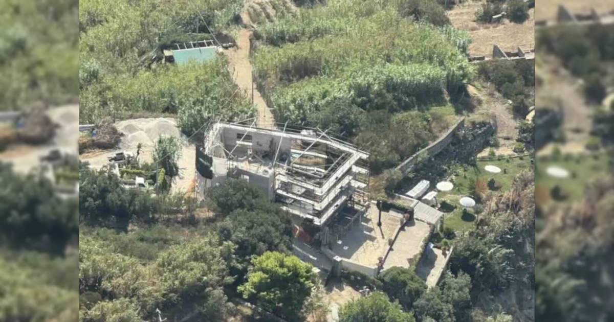 Il cantiere abusivo sequestrato a Forio