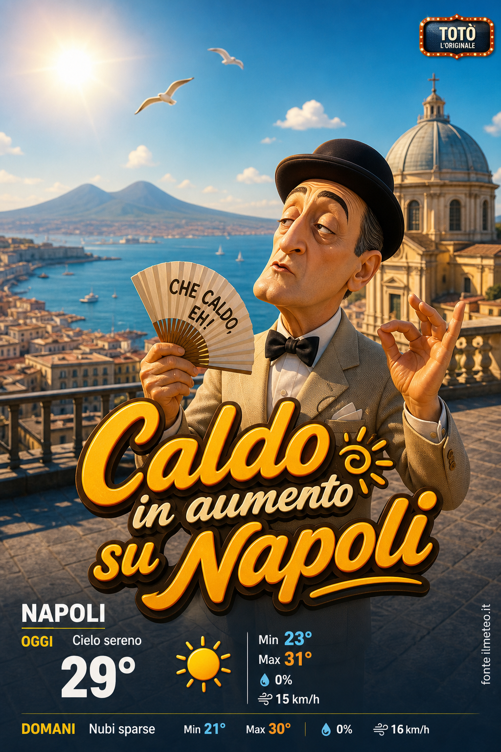 Storia meteo Napoli oggi e domani - 1 Agosto 2026
