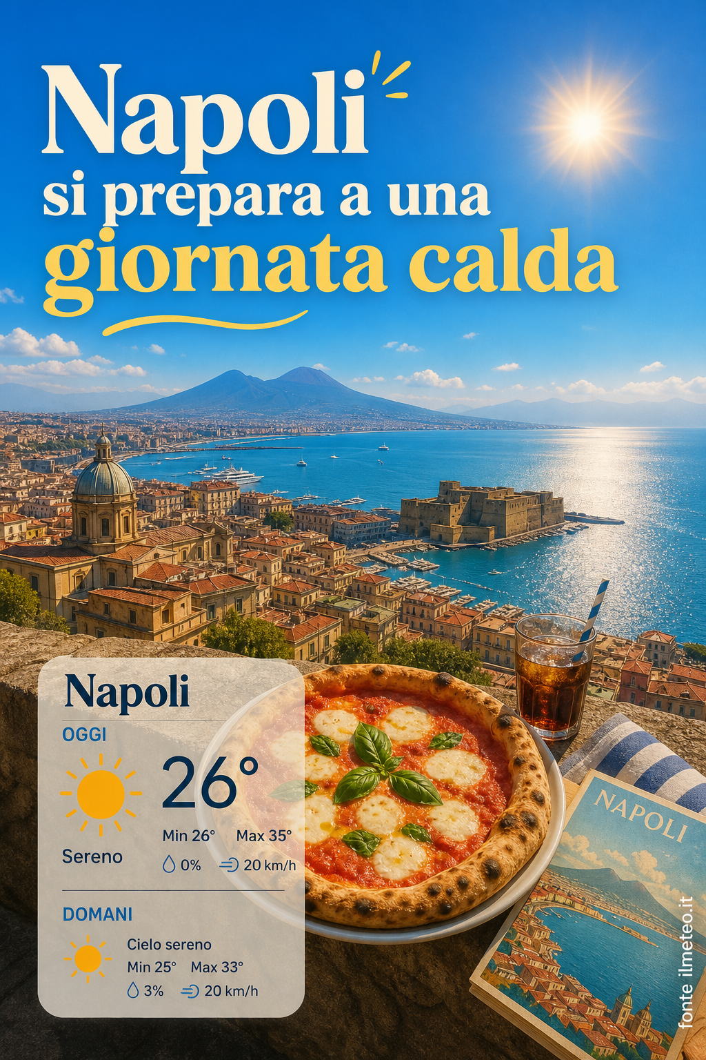 Storia meteo Napoli oggi e domani - 6 Agosto 2026