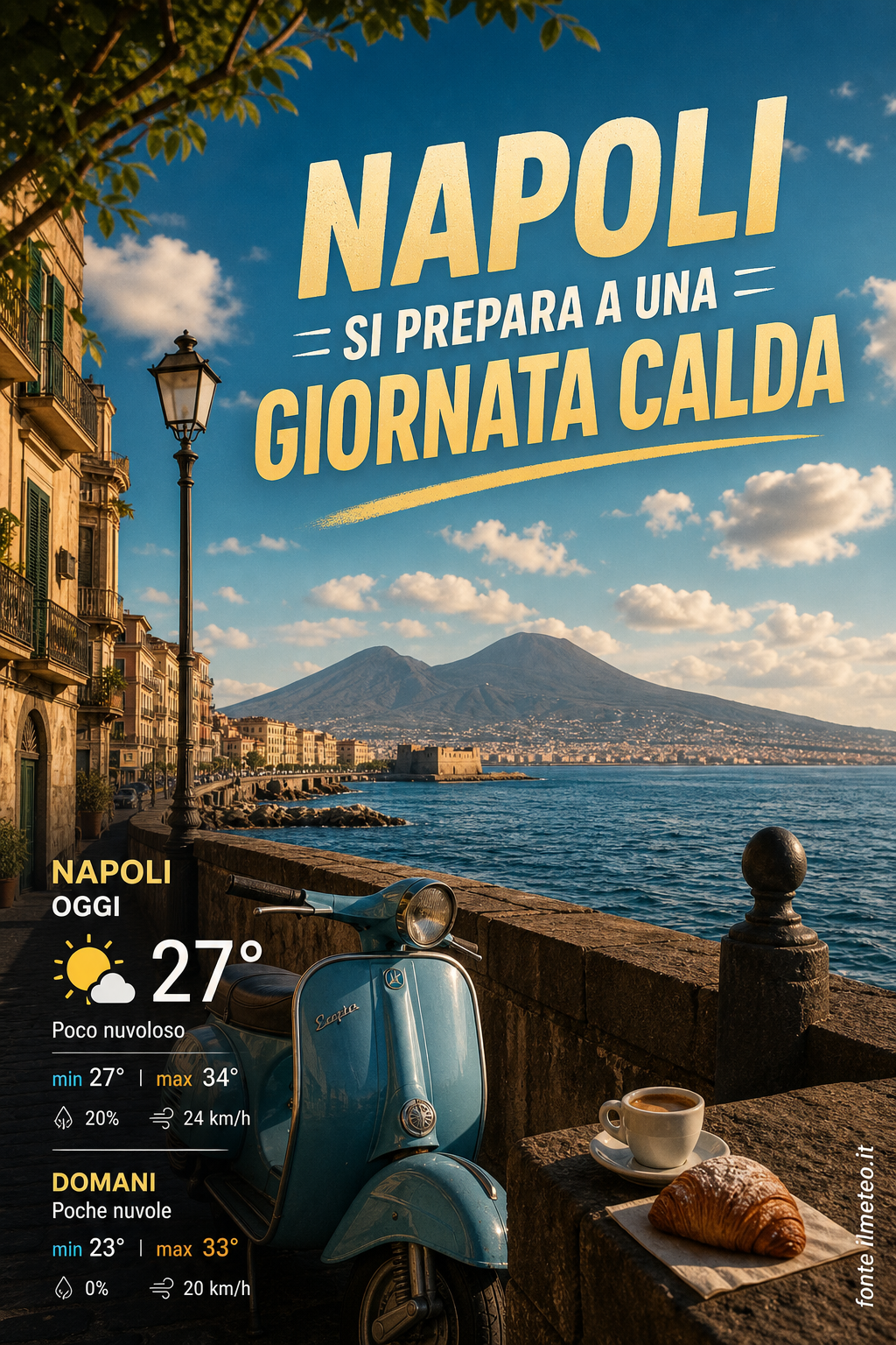 Storia meteo Napoli oggi e domani - 7 Agosto 2026