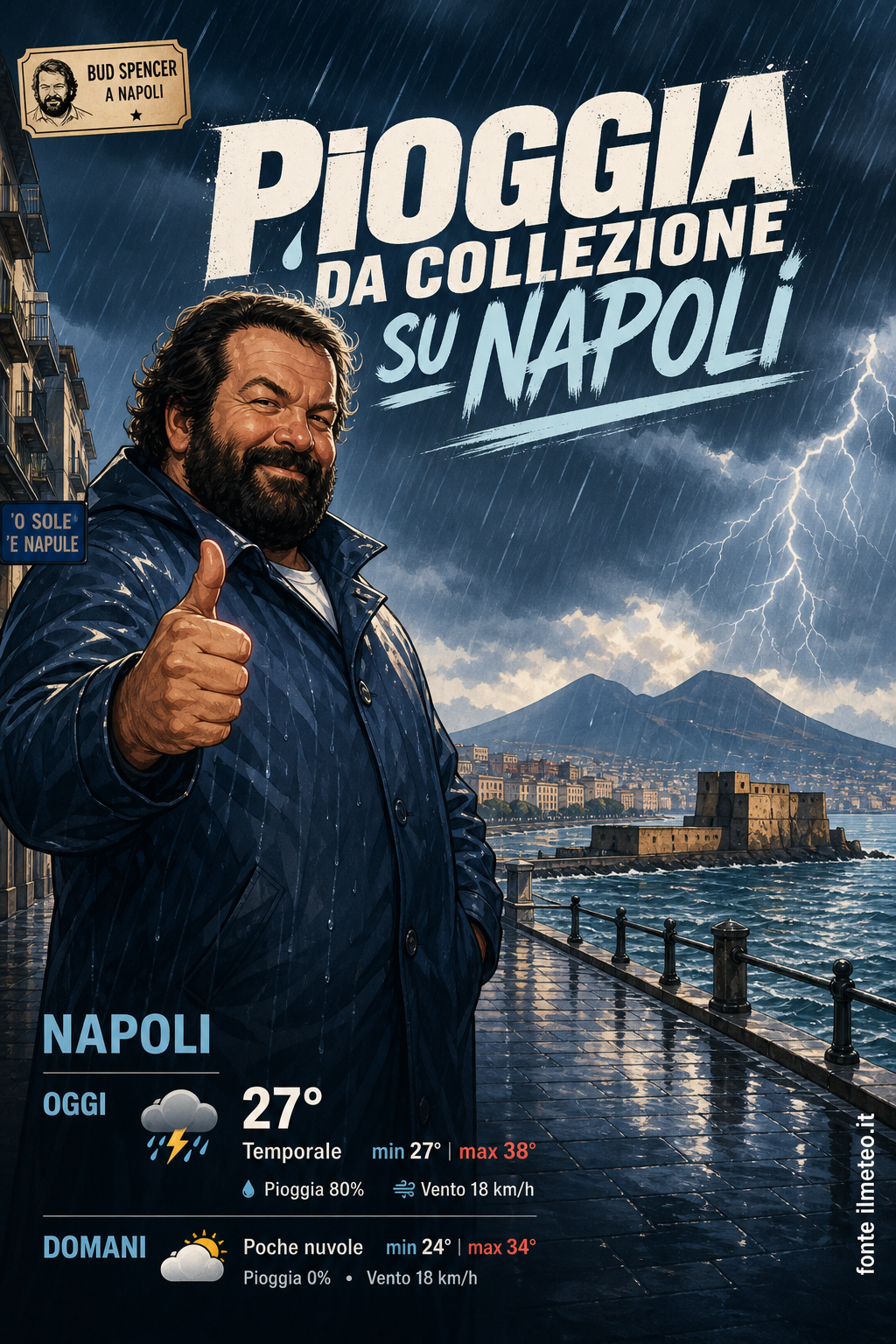Storia meteo Napoli oggi e domani - 13 Agosto 2026
