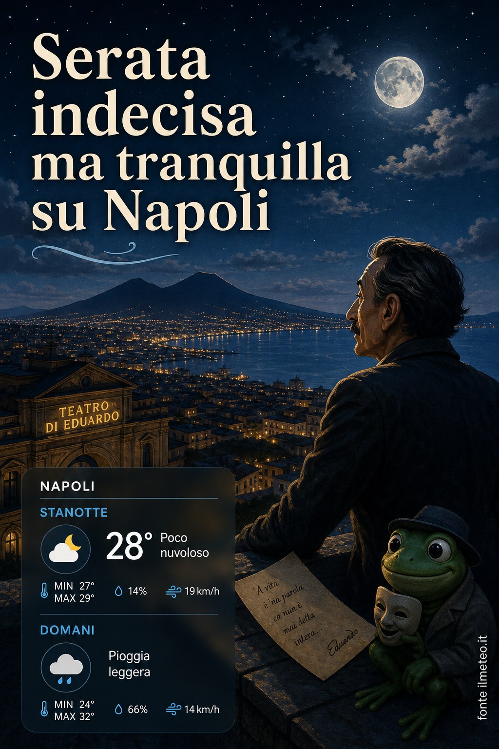 Storia meteo Napoli notte - 17 Agosto 2026