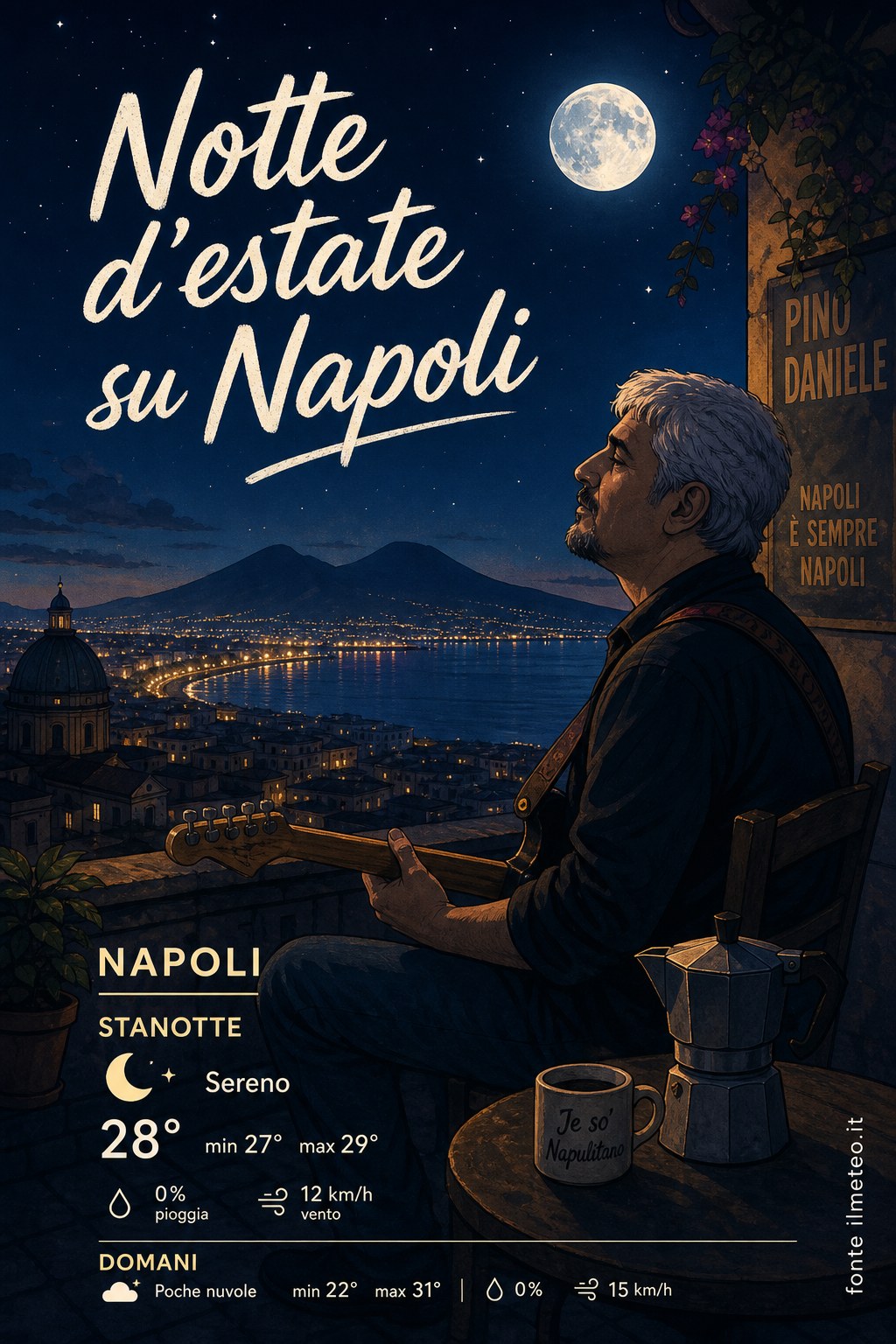 Storia meteo Napoli notte - 19 Agosto 2026