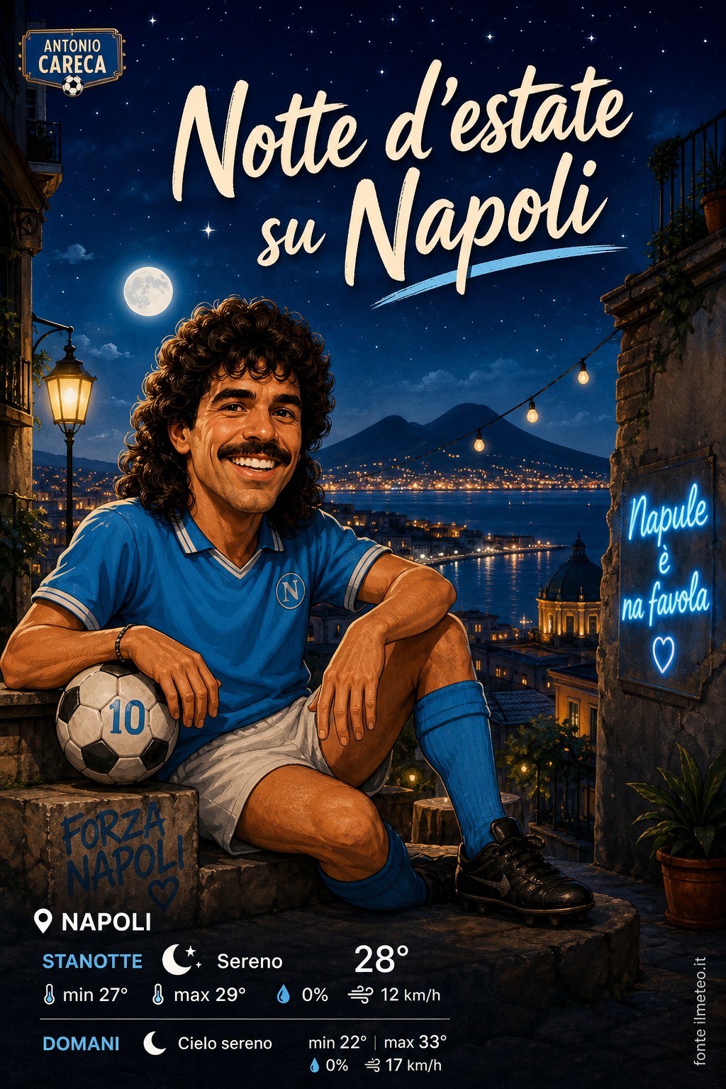 Storia meteo Napoli notte - 23 Agosto 2026