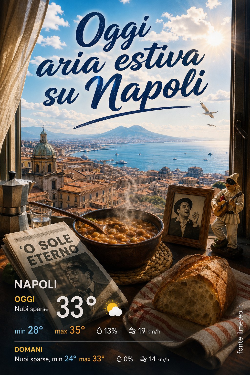 Storia meteo Napoli oggi e domani - 29 Agosto 2026