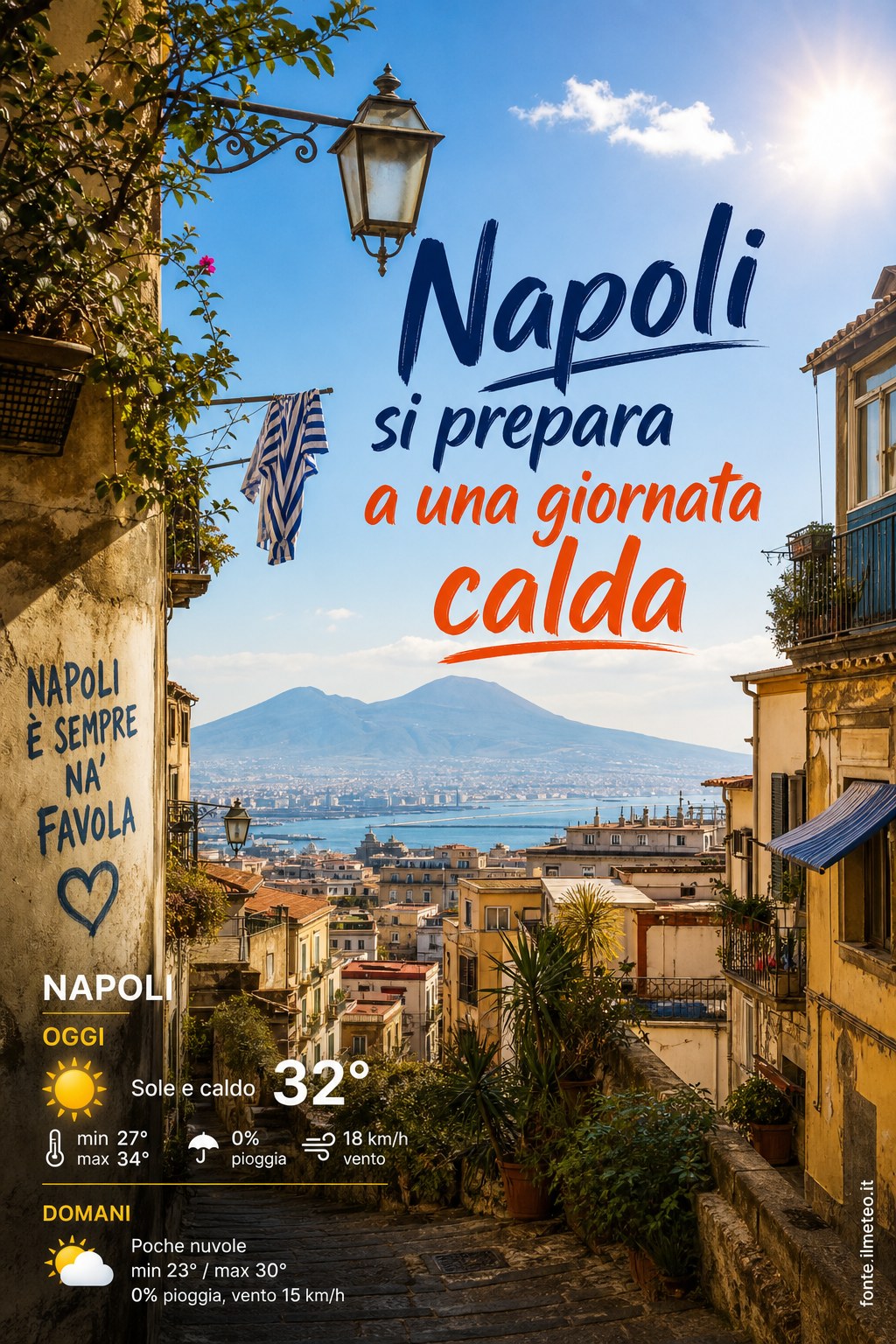 Storia meteo Napoli oggi e domani - 30 Agosto 2026