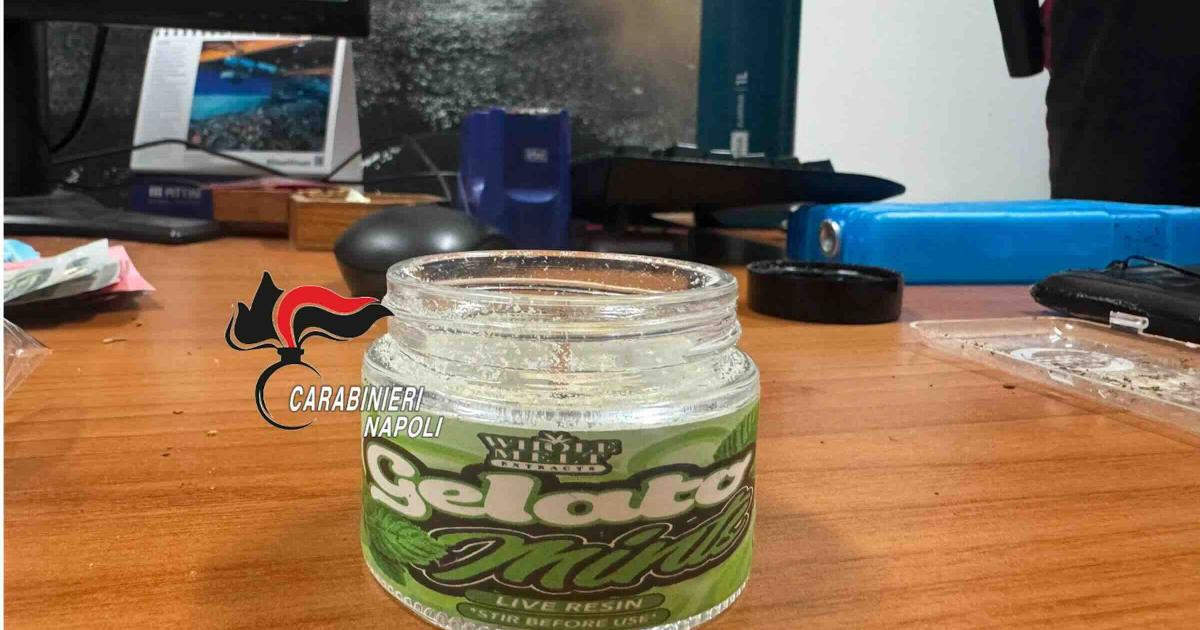 La confezione di White hash sequestrata