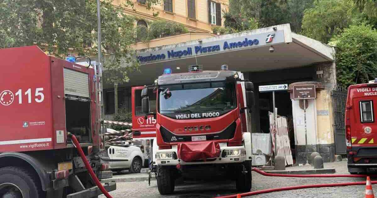 I vigili del fuoco in azione