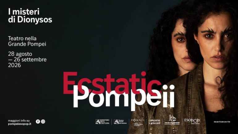 Pompei, il ritorno di Dioniso: tra i misteri dell’antica città nasce ‘Ecstatic Pompeii’