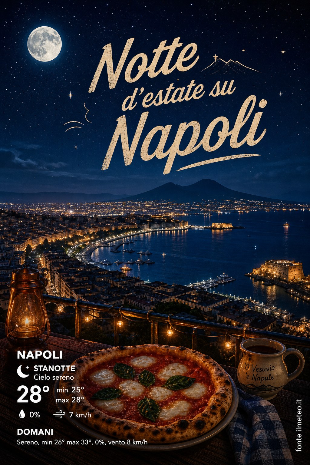 Storia meteo Napoli notte - 18 Luglio 2026