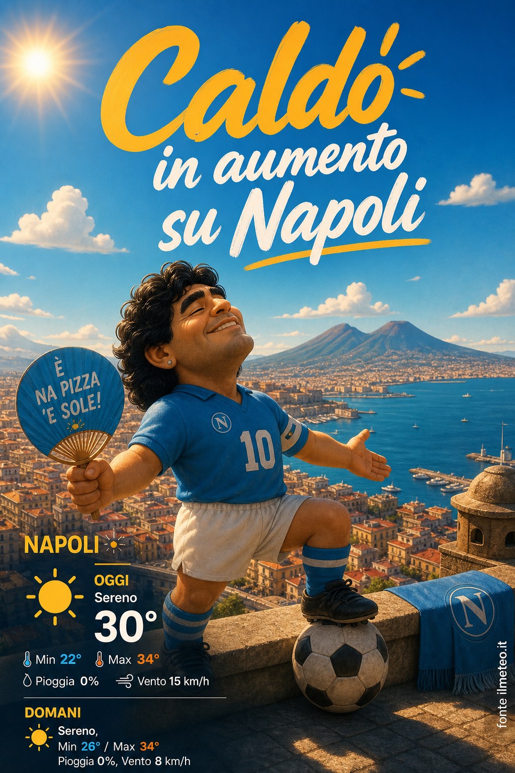 Storia meteo Napoli oggi e domani - 19 Luglio 2026
