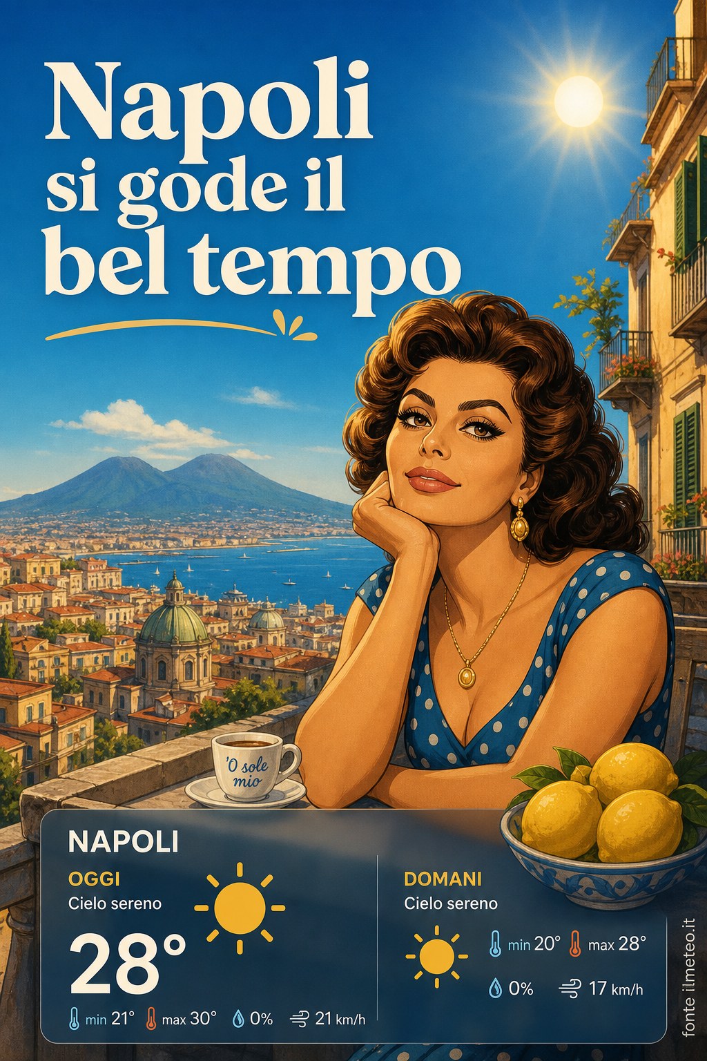 Storia meteo Napoli oggi e domani - 22 Luglio 2026