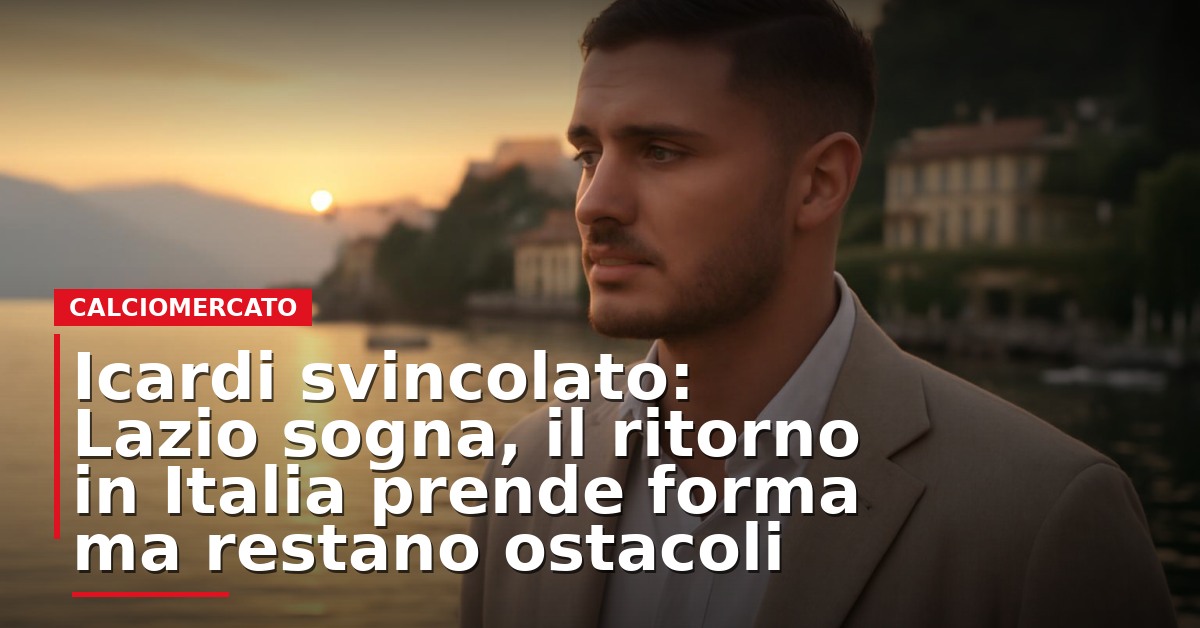 LIVE – Icardi svincolato: Lazio sogna, il ritorno in Italia prende forma ma restano ostacoli