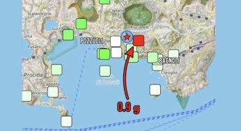 Terremoto, alla Solfatara accelerazione del suolo fino a 0,9 g: è uno dei valori più alti mai registrati