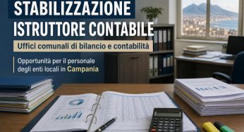 Comune di Agerola stabilizza 1 Istruttore Contabile: domanda entro 9 ottobre 2026