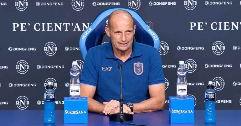 Allegri carica il Napoli e replica ai critici: «Equilibrio e attenzione. A Milano per giocarcela»
