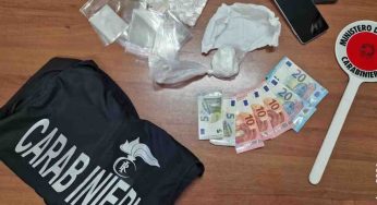Casal di Principe, arrestato un pusher 24enne con cocaina e materiale per lo spaccio