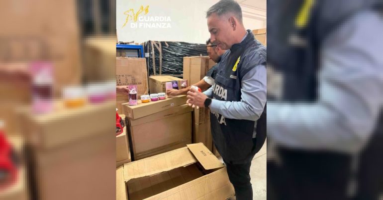 Cosmetici fuorilegge e sei lavoratori in nero: maxi-sequestro nel Casertano