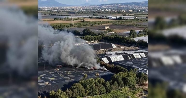 Giugliano, ancora fiamme a Taverna del Re: sono sotto controllo