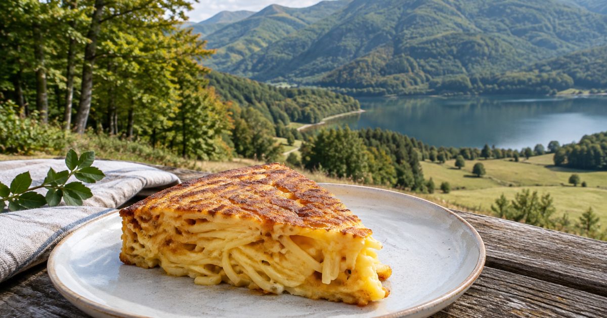 Laceno, tra boschi e altopiani: la frittata di pasta nel paesaggio dei Picentini