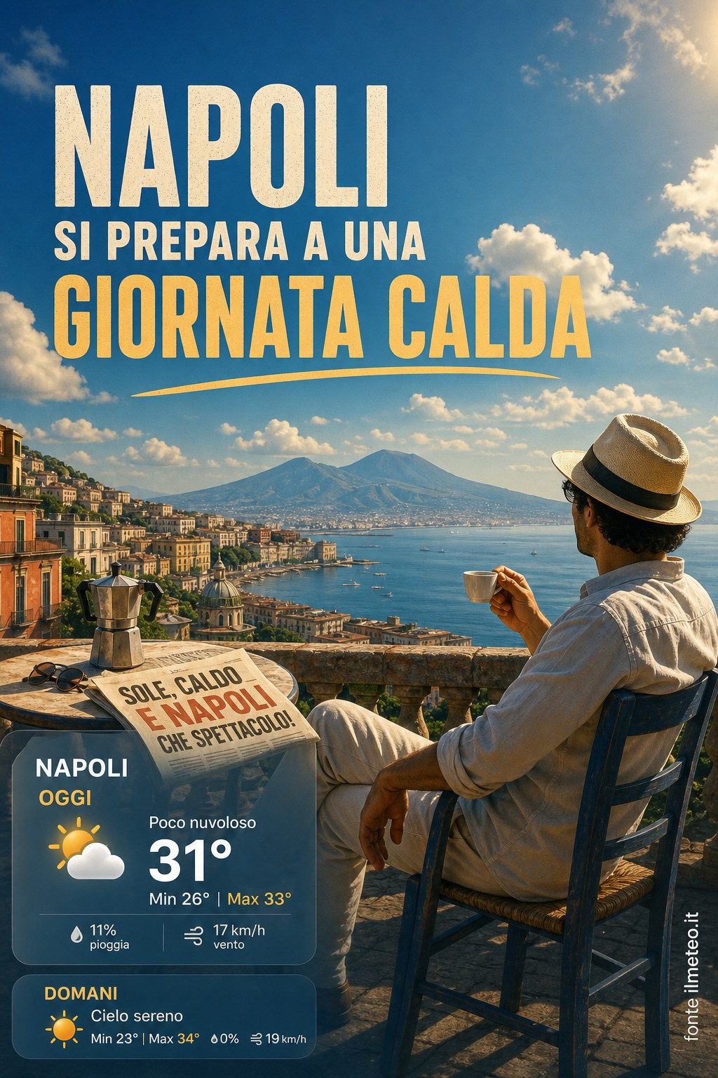 Storia meteo Napoli oggi e domani - 3 Settembre 2026