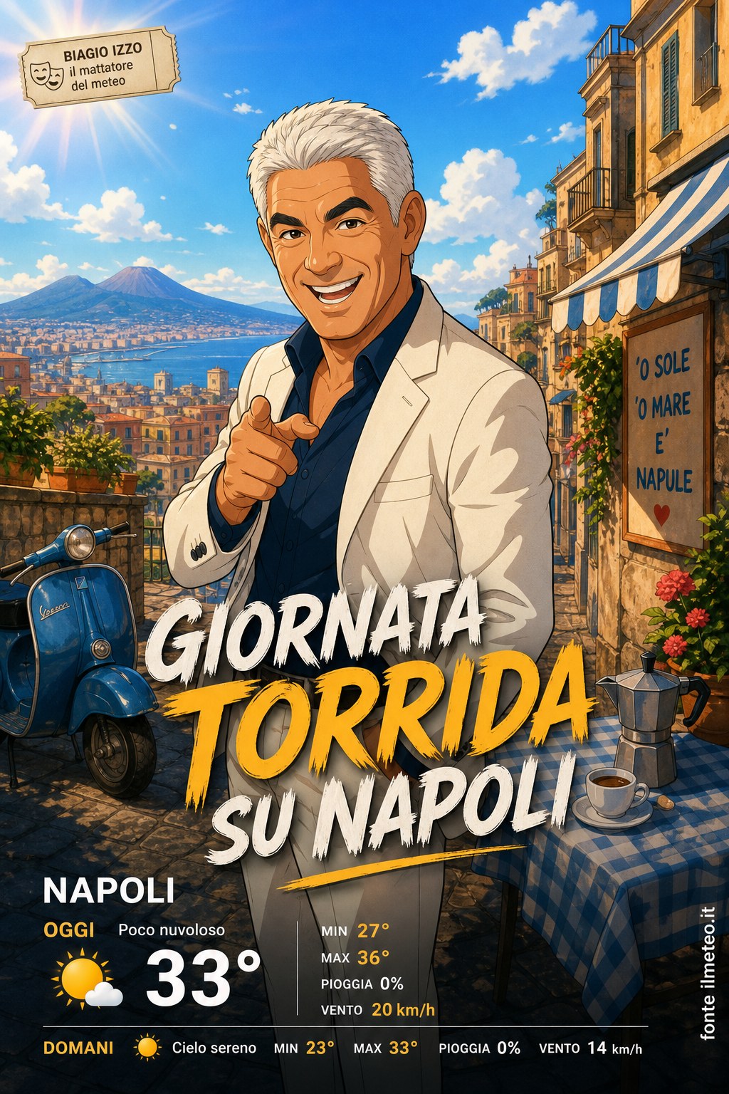 Storia meteo Napoli oggi e domani - 4 Settembre 2026