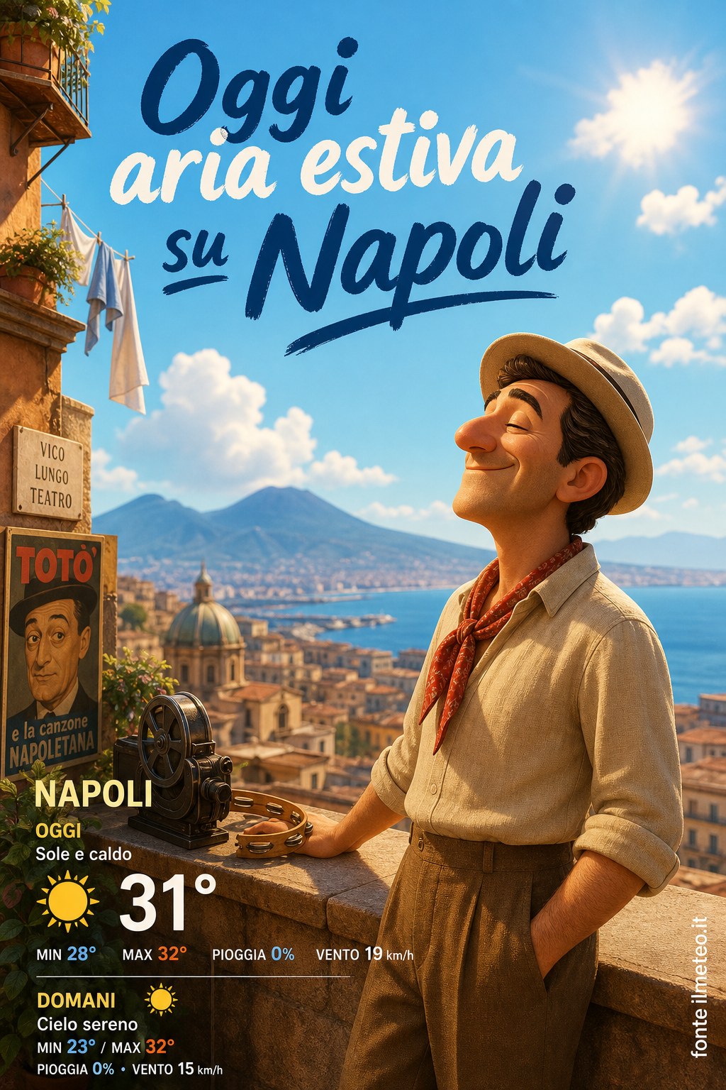 Storia meteo Napoli oggi e domani - 5 Settembre 2026