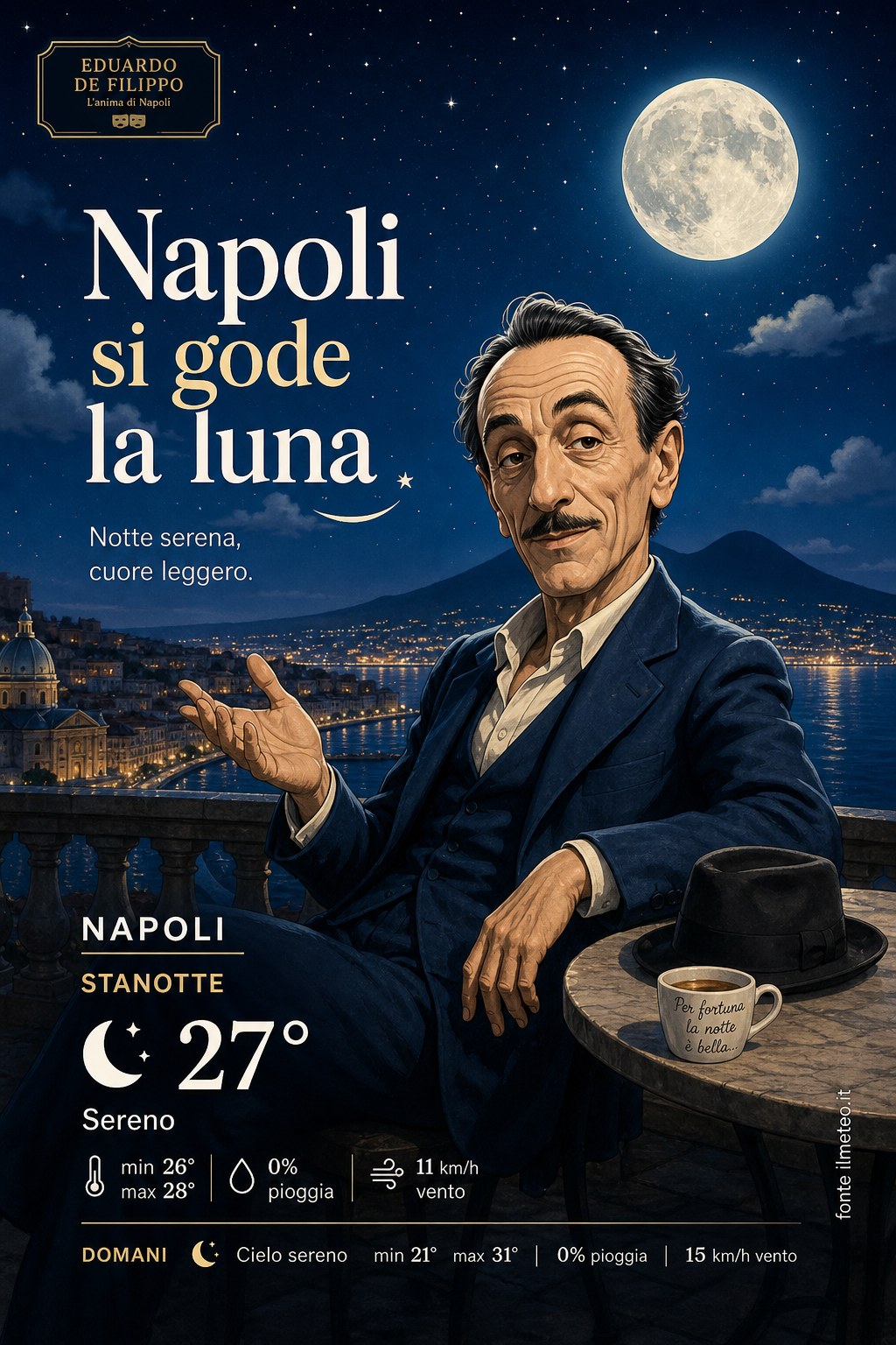Storia meteo Napoli notte - 5 Settembre 2026