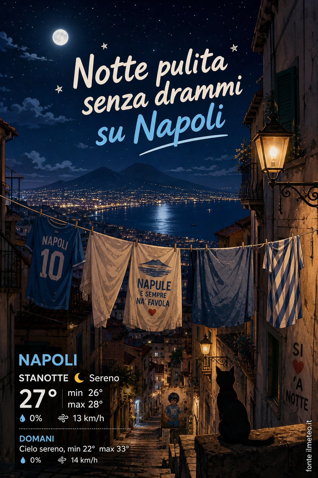 Storia meteo Napoli notte - 6 Settembre 2026