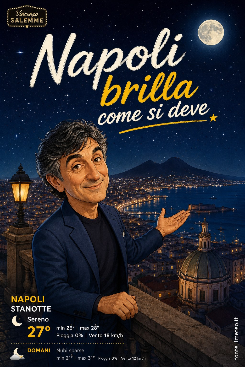 Storia meteo Napoli notte - 8 Settembre 2026