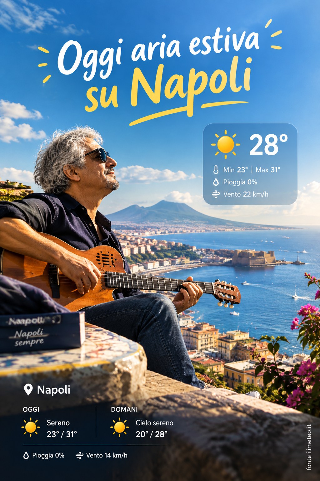 Storia meteo Napoli oggi e domani - 15 Settembre 2026