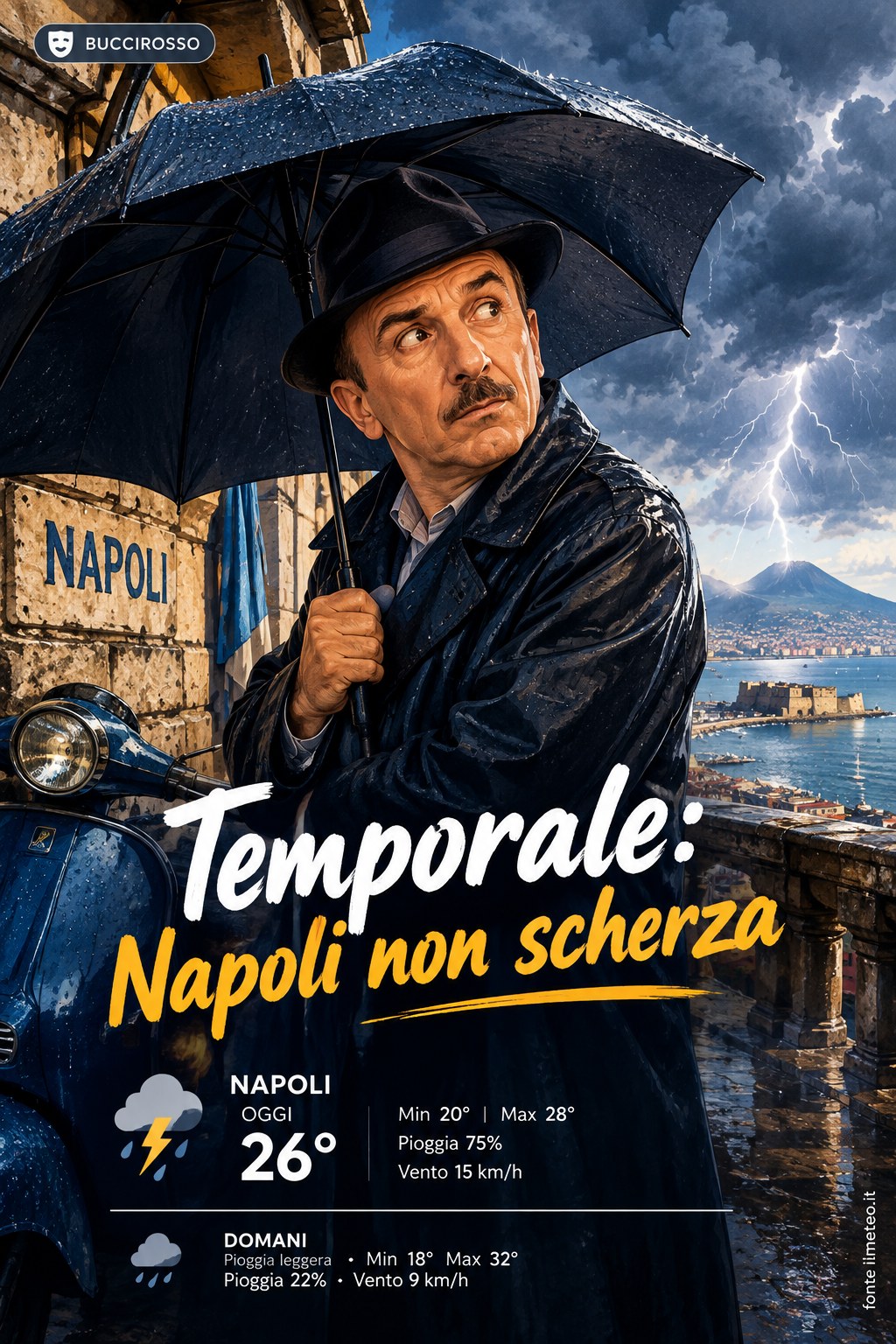 Storia meteo Napoli oggi e domani - 19 Settembre 2026
