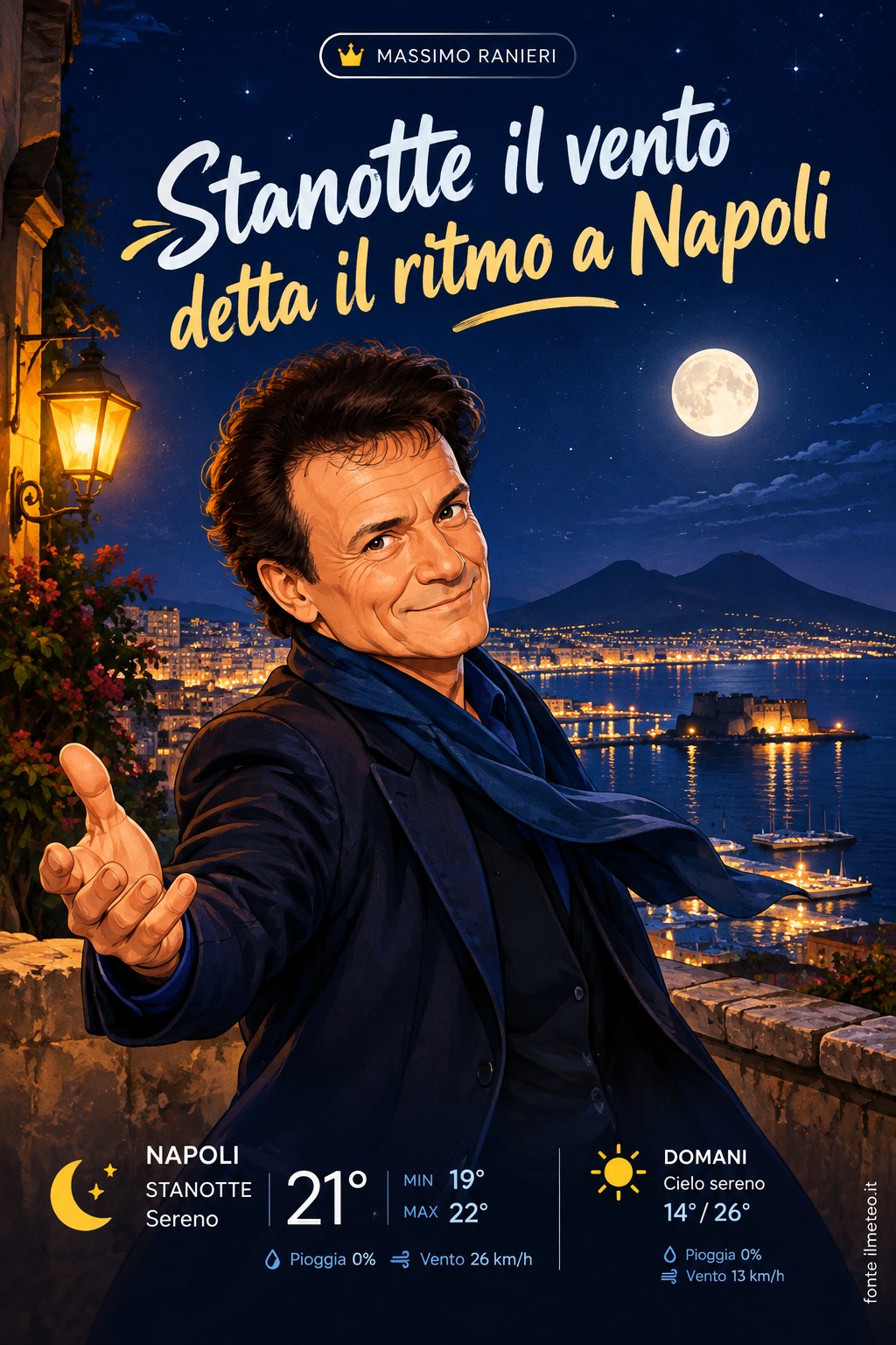 Storia meteo Napoli notte - 26 Settembre 2026